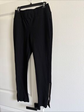 INC International Concepts Black Leggings with Side Zips